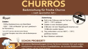Label Churros 5 kg - Best-Back Vertrieb - einfach, schnell & vielfältig