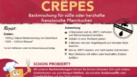 Label Crêpes 5x1kg - Best-Back Vertrieb - einfach, schnell & vielfältig