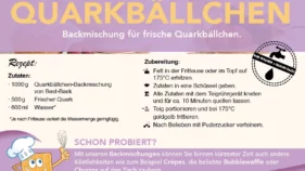 Backmischung für Quarkbällchen