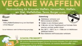Label Vegane Waffeln - Best-Back Vertrieb - einfach, schnell & vielfältig